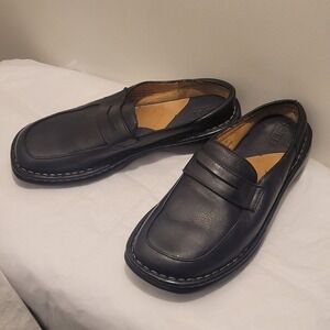 Born Penny Loafer Boat Shoe Mocassin Black Leather Slip-on   Women's‎ 6.5 EUR 37